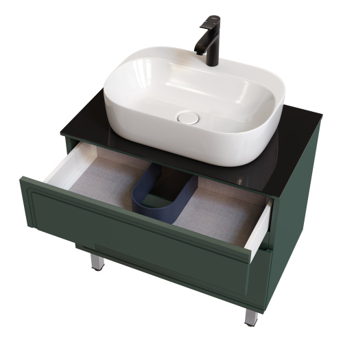 Тумба под раковину Taliente Cevia TA-MBC-80PS-grigio verde 79х49х56 подвесная - фото 3